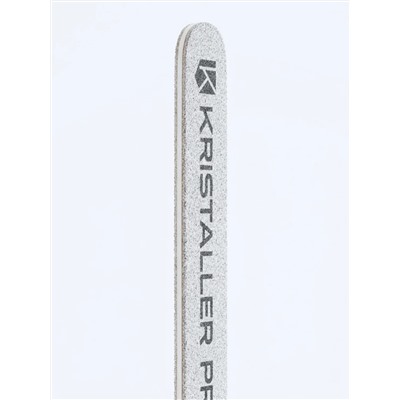 Kristaller Пилка маникюрная на деревянной основе тонкая, 100/180 грит, 17,8 см, 50 шт. 28328