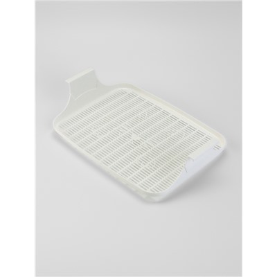 Туалет с сеткой, 44×33×11.5 см, коричневый, белый