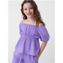 Комплект текстильный для девочек: блузка, брюки