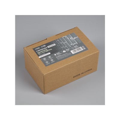 Гирлянда «Бахрома» 12×0.7 м, IP44, УМС, белая нить, 240 LED, свечение белое, мерцание, 220 В