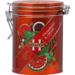 HILLTOP. Банка с клипсой. Земляника со сливками 80 гр. жест.банка