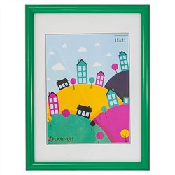 Фоторамка 15х21 пл. Радуга зеленая Планета рамок