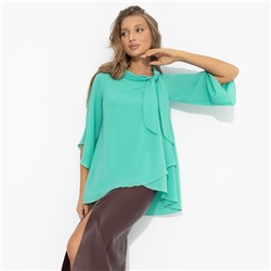 Блуза с эффектом многослойности, Невероятная красотка (мятная)