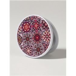 Зеркало складное «Витраж», d=7.3 см, с увеличением х2, красное