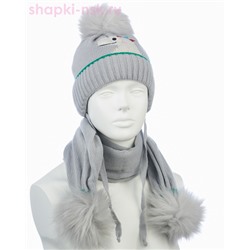 03-59-D Комплект для мальчика (шапка+шарф) (48-50)