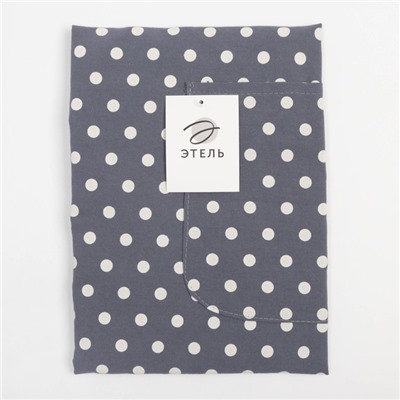 Фартук «Этель. Горошек», серый, 78×80 см, 100% п/э
