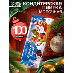 УЦЕНКА «Новогодние приключения», кондитерская плитка, 100 г