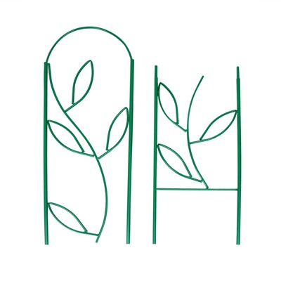 Шпалера, 173×37×1 см, металл, зелёная, «Декоративная. Стебель»