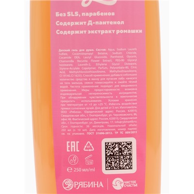 Гель для душа детский, аромат карамельные конфетки, 250 мл, Коты аристократы