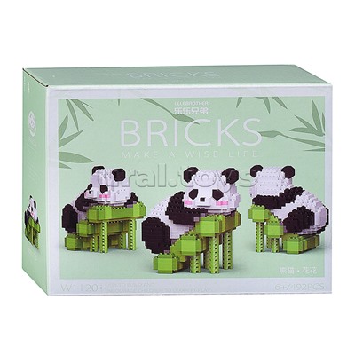 Конструктор "Панда на отдыхе" (492 дет.) в коробке