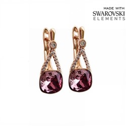 Серьги с кристаллами Swarovski