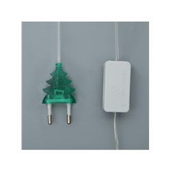 Гирлянда «Нить» 2.5 м, IP20, прозрачная нить, 25 LED, свечение RG/RB, мигание, 220 В