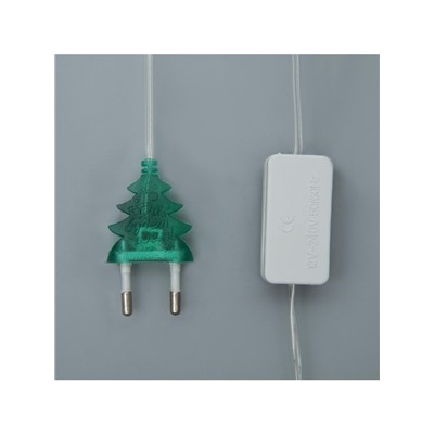 Гирлянда «Нить» 2.5 м, IP20, прозрачная нить, 25 LED, свечение RG/RB, мигание, 220 В