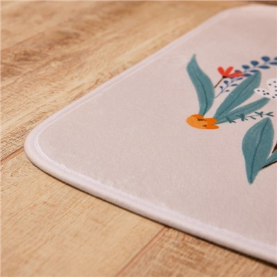 Коврик для ванной Этель "I meow you", 80х50 см, велюр