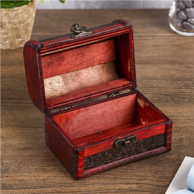 Шкатулка для украшений «Сундук с ручкой. Лаконичность», дерево, 12×8×8 см