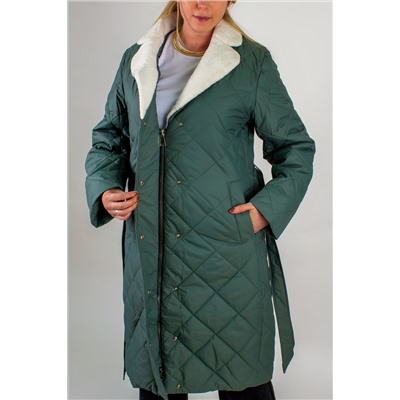 Зимняя куртка пальто с меховым воротником арт.2815