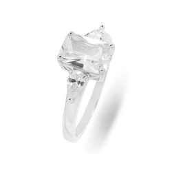Кольцо из серебра куб.циркон., МЦВ156