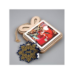 Подвеска световая «Белочка с подарками», 11×9 см, от батареек LR41×3, свечение тёплое белое