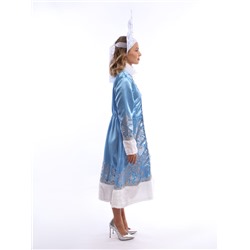 Карнавальный костюм «Снегурочка Волшебная»: шуба, кокошник, р. 164