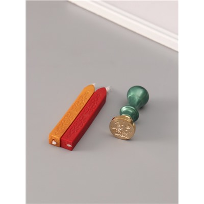 Подарочный набор для сургучной печати «Мальчик и лис», печать, ручка, сургуч, 12.5×10×3.6 см