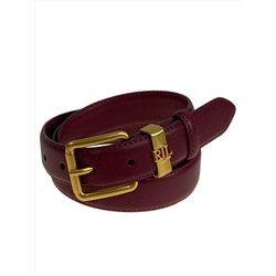 Ремень женский из натуральной кожи, цвет бордовый