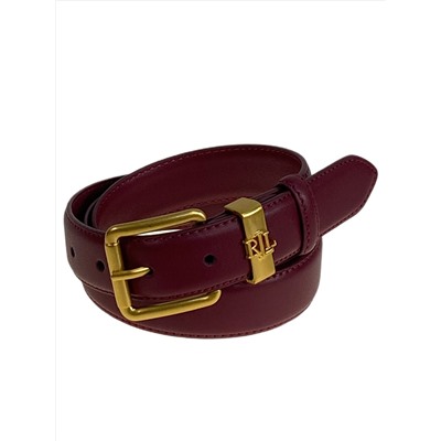 Ремень женский из натуральной кожи, цвет бордовый