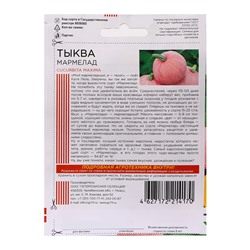 Семена Тыква «Мармелад», 6 шт., «Уральский Дачник»