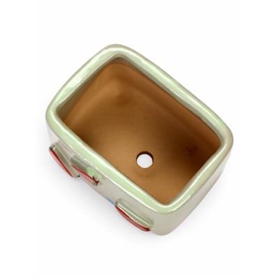 Декоративный горшок для цветов «Арбуз», 10.5×7.5×8 см, керамический, Greengo