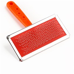 Пуходерка «Лапки» большая с каплями, 12×13 см, оранжевая