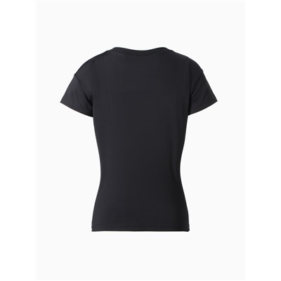 Футболка спортивная с сеткой женская MINAKU, чёрная, размер 48