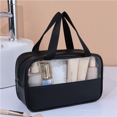 Косметичка прозрачная непромокаемая, Размер: M Средний 25*16*9 см.