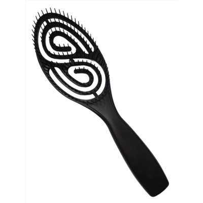 Rama Rose Расчёска для волос продувная фигурная K2021L, пластик, в ассортименте 24493