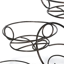 Подставка для цветов «Павлин», d=16 см, чёрный