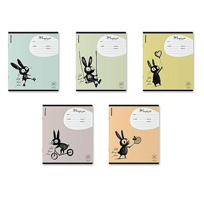 Тетрадь  24л клетка "Funny Bunny" MIX-PACK 64854 ErichKrause