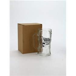 Кружка пивная стеклянная «Для элегантного любителя пивка», 500 мл, 18+