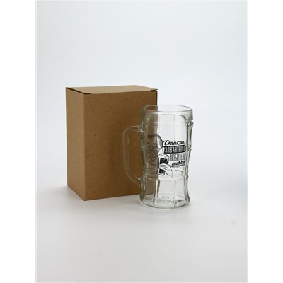 Кружка пивная стеклянная «Для элегантного любителя пивка», 500 мл, 18+