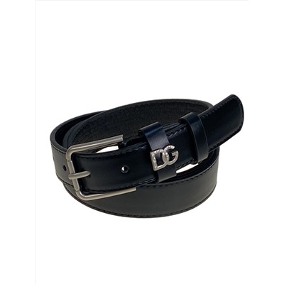 Ремень женский из искусственной кожи, цвет  черный