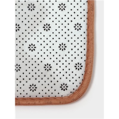 Коврики для ванной и туалета Доляна «Камни», 2 шт., 40×50, 50×80 см, бежевые