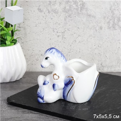 Подставка для зубочисток Лошадь 8 см / B5448-1 /уп 144/ Символ года 2026