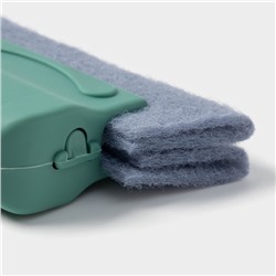 Щётки для оконных рам и труднодоступных мест, 4 сменных насадок, 13.5×8.2 см