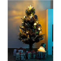 Ёлка светодиодная «Пушистая» 120 см, диаметр нижнего яруса 70 см, 100 веток, 8 режимов, свечение тёплое белое