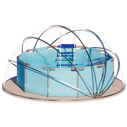 Купол-тент для бассейна d=500 см, h=260 см, серый