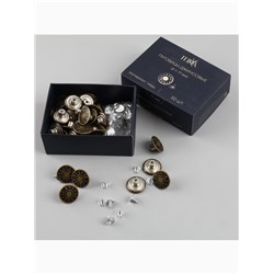 Набор джинсовых пуговиц Jeans TEIRA, 17 мм, медь, 50 шт., цвет бронзовый