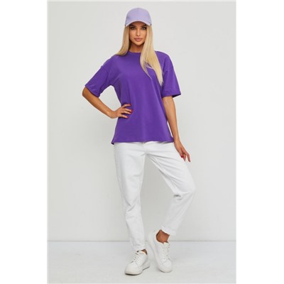 Футболка оверсайз женская ГБ4000-ФЖ (Фиолетовый)