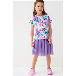 Фуфайка трикотажная для девочек (футболка) PLAYTODAY, 1240009