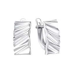 Серьги из серебра без вставки, Л-27626