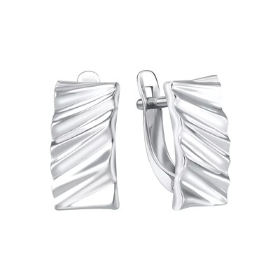 Серьги из серебра без вставки, Л-27626