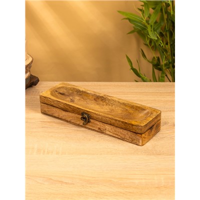 Подставка под благовония с хранением «Футляр», 31×10×5.5 см, дерево шишам