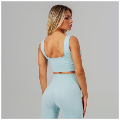 Топ спортивный на широких бретелях ONLYTOP, размер 42-44, голубой