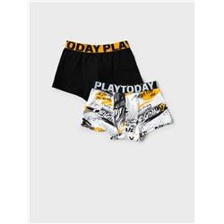 Трусы трикотажные для мальчиков - боксеры, 2 шт в комплекте